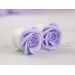 Lavender flower ear piercing plugs, rose gauge earrings