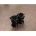 Black rose plugs and gauges - Gothic ear piercing