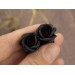 Black rose plugs and gauges - Gothic ear piercing