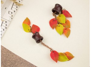 Fall leaves copper chain tunnel hangers 8-20mm 