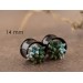 Handmade gauges plugs with succulents - cute flesh tunnels