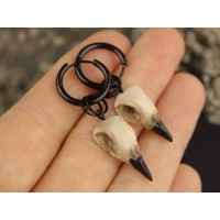 Bird skull hoop ear hangers 6-25mm