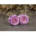 Pink purple bridal ear earrings - custom ear plugs 