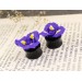 Handmade iris gauges - flower plugs piercing 