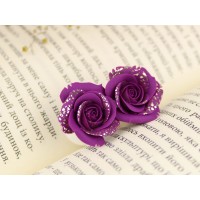 Violet gold rose ear plug 3-20mm