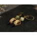 Dangle Gothic earrings with bird skulls 