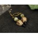 Dangle Gothic earrings with bird skulls 