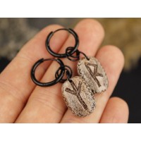 Custom rune hoop earrings 3-20mm