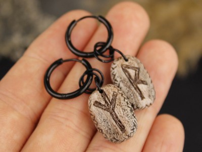 Custom rune hoop earrings 3-20mm Custom rune hoop earrings 3-20mm