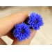 Blue cornflower plugs and tunnels – 4g – 20mm ear gauges