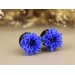 Blue cornflower plugs and tunnels – 4g – 20mm ear gauges