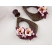 Spring blossom dangling gauges – cute wooden plugs for ears
