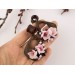 Spring blossom dangling gauges – cute wooden plugs for ears