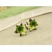 Green brown ear lobe plugs – cute gauges for wedding