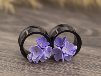 Lilac ear tunnels 00g – 25mm Lilac ear tunnels 00g – 25mm