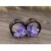 Cute lilac ear tunnels – spring gauges stretch plugs