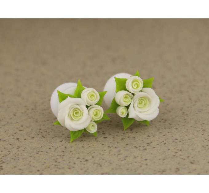 Wedding 00g plugs - unique womens gauged earrings