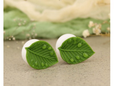 Green leaf ear plugs 3-20mm Green leaf ear plugs 3-20mm