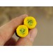 Yellow ranunculus 0g ear tunnels | flower ear plugs