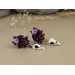 Gothic ear gauges 00g tunnels – bird skull jewelry