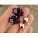 Gothic ear gauges 00g tunnels – bird skull jewelry