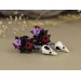 Gothic ear gauges 00g tunnels – bird skull jewelry