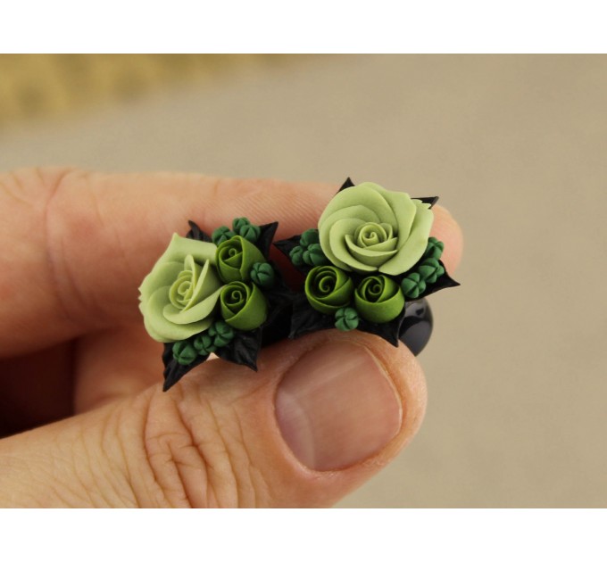 Sage green and olive ear stretch plugs – cute gauges tunnels