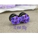 Cute lilac ear tunnels – spring gauges stretch plugs