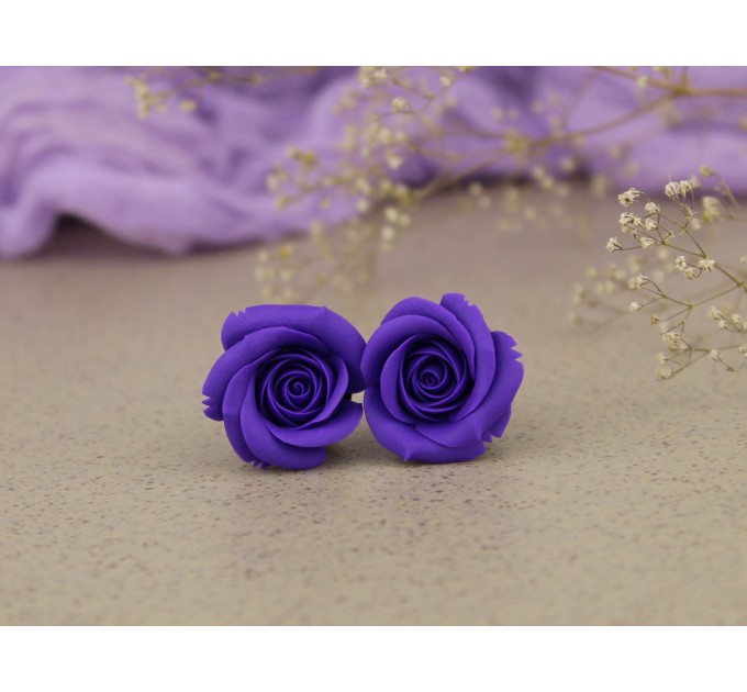 Floral 00g ear plugs tunnels with violet roses