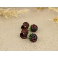 Cute blackberry - handcrafted wooden plugs