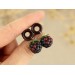 Cute blackberry - handcrafted wooden plugs