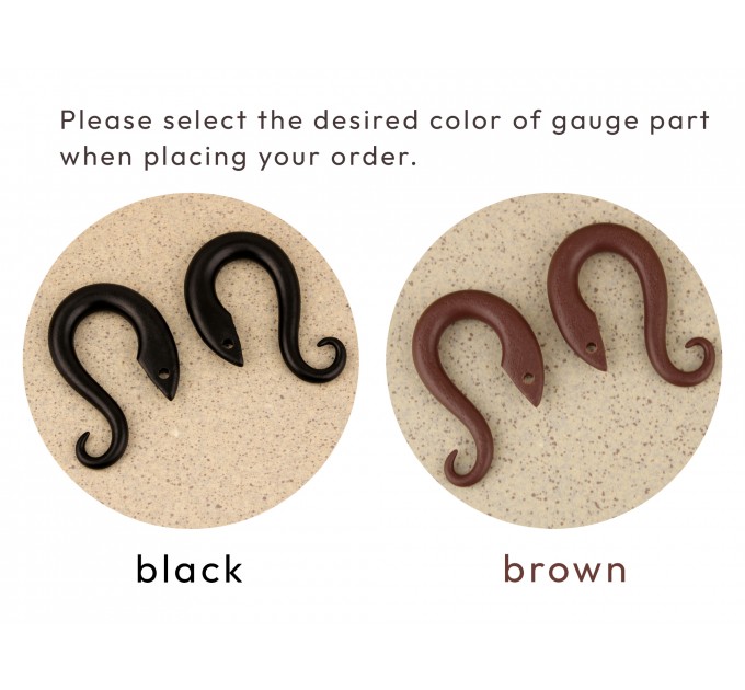 Handcrafted fake real gauges for ears – Green leaf