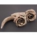 Viking woman earrings with bone imitated rose flower Real gauges or Faux Boho Tribal Norse Handmade