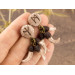 Viking earrings for men Regular studs or Plugs for stretched ears Custom protective rune Pagan Fangs Handmade