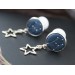 Orion's belt plug earrings for stretched ears Celestial gauges and tunnels Custom constellation 8g-12mm Handmade