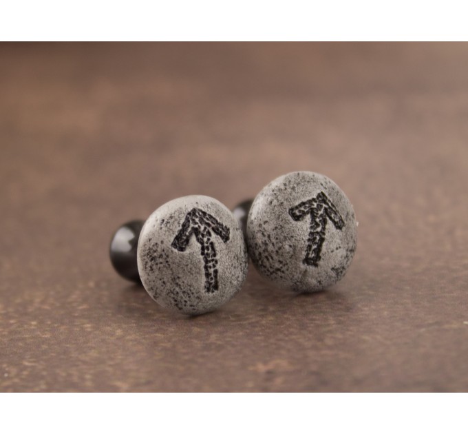 Viking plug earrings Custom rune gauges and plugs for stretched ears Men's jewelry Warrior protective amulet Pagan talisman