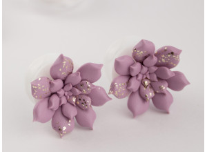 Dusty pink gold succulent ear plugs Custom colors 3-20mm