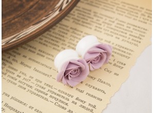 Custom color blush pink rose ear plugs 3-20mm