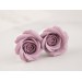 Dusty pink Blush rose earrings for stretched ears Gauges and tunnels Wedding floral jewelry Bridal gauges Handmade
