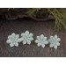 Light mint green succulent earrings for gauged ears Floral plugs and tunnels Bridesmaid jewelry Stretched earlobes Handmade