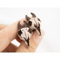 Goat skull earrings for pierced or stretched ears Gothic style tunnels Animal skeleton Ancient bone Pagan Viking Baphometh