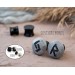 Viking plug earrings Custom rune gauges and plugs for stretched ears Men's jewelry Warrior protective amulet Pagan talisman