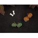 Autumn plug-stud earrings with orange green pumpkins Thanksgiving gift Fall birthday jewelry 