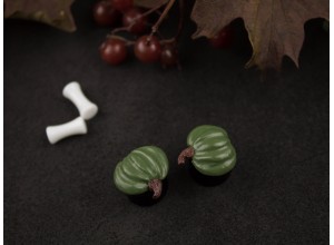 Pumpkin stud-plug earrings 3-20mm