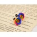 Rainbow rose plug earrings for stretched ears Lesbian wedding jewelry LGBTQ+ gauges and tunnels Pride diversity gift