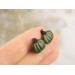 Green tiny pumpkin studs Fall birthday earrings Thanksgiving party outfit Cozy autumn jewelry