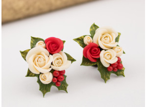 Christmas flower ear plugs 3-20mm