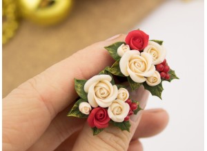 Christmas flower ear plugs 3-20mm