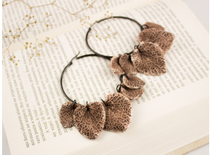Ancient style leaves hoop hangers 6-25mm