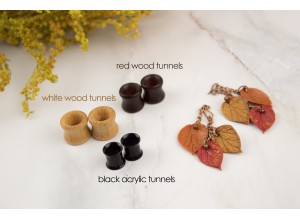 Fall leaves glittering copper chain hangers 8-20mm 